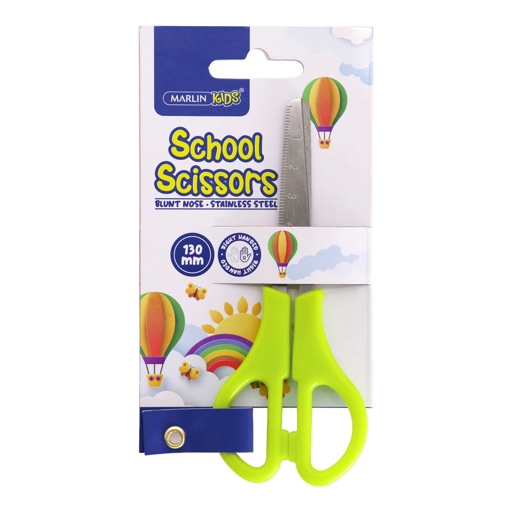 Kids Blunt Nose Scissors, 130mm (12 Units)