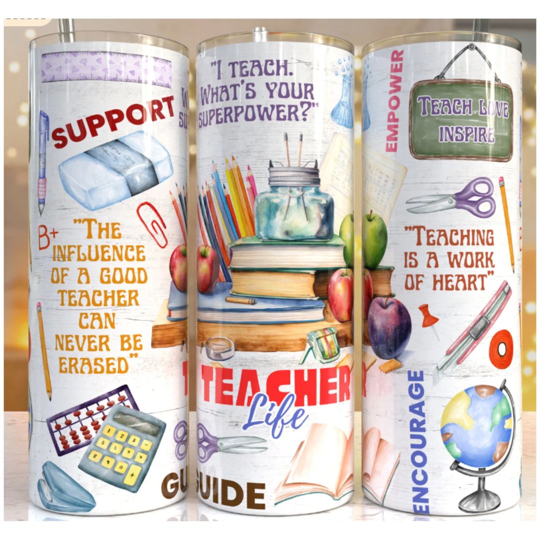 Teacher Tumbler (590ml) - Select your design