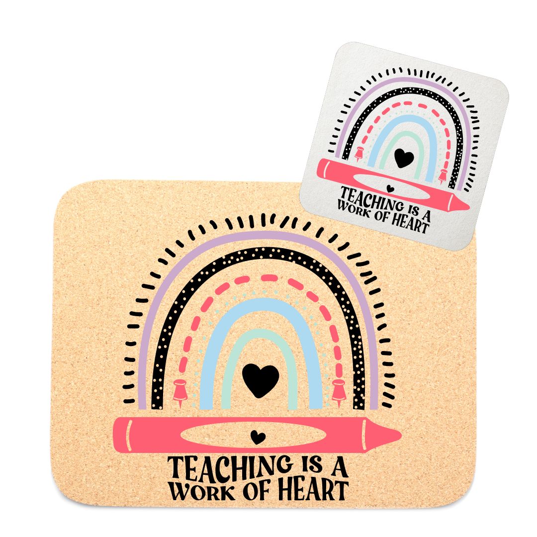 Teacher Coaster & Mousepad - Select your design