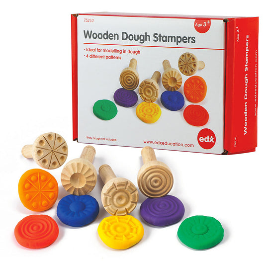 Dough Stamp Set (Wood, 4 piece)