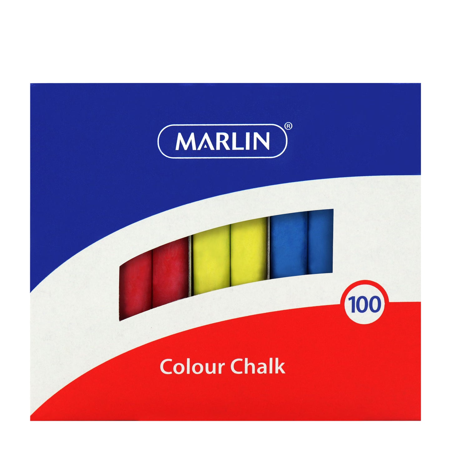 Marlin Colour Chalk (100 Chalk Pieces per Box, 10 Boxes)