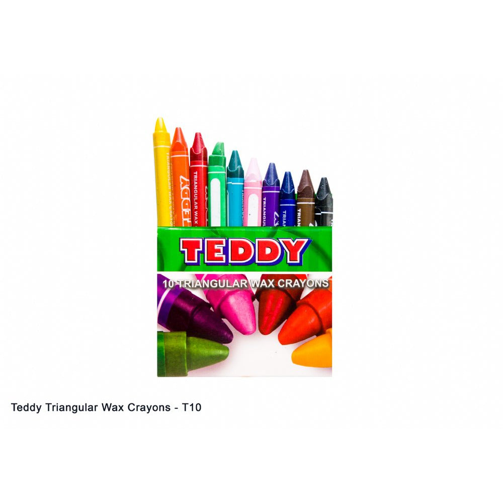 Triangular Wax Crayons (10)
