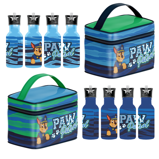 Paw Patrol Lunch Bag & Bottle Set (2 Options) - Blue/Green