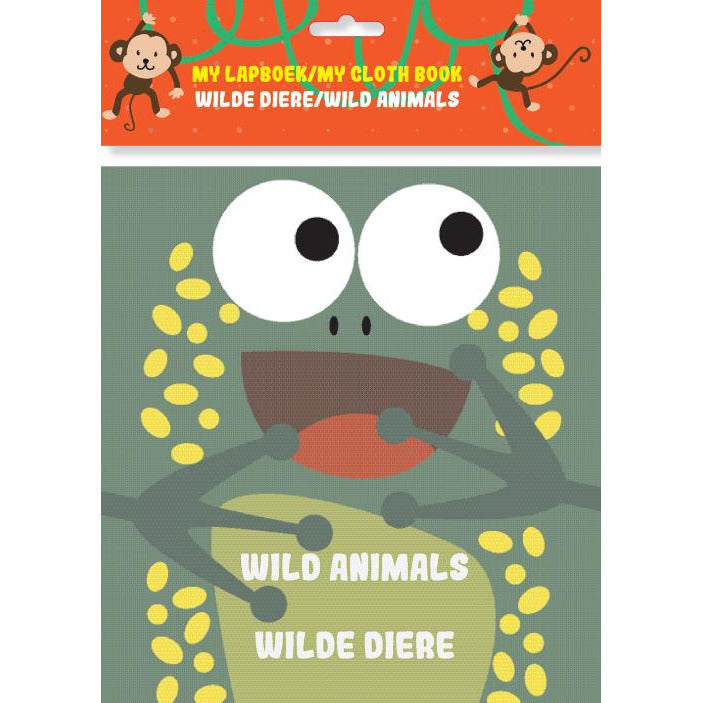 AFR & ENG_My lapboek/My cloth book: Wilde diere/Wild animals