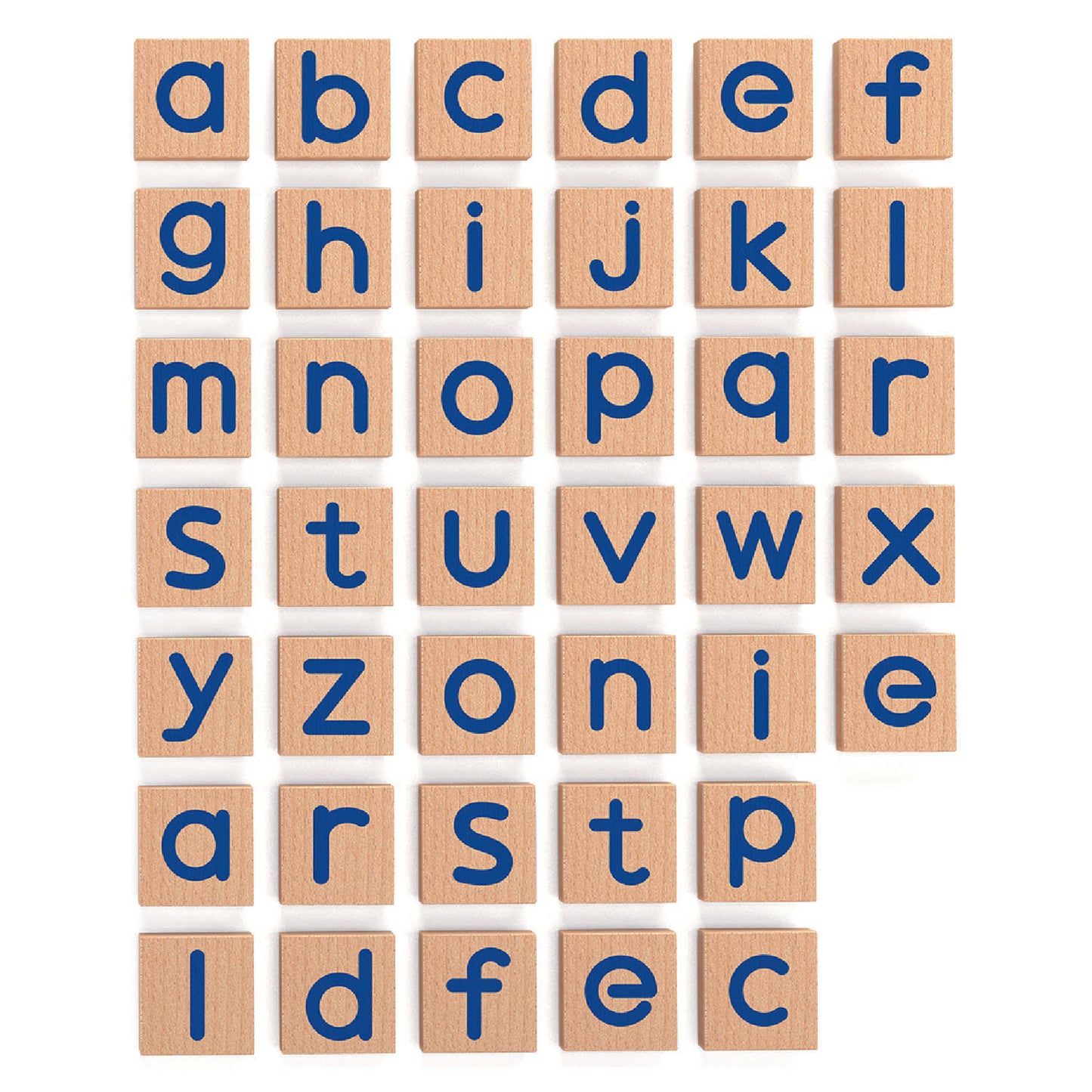 Magnetic Lowercase Letter Tiles