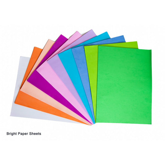 Bright Paper Sheets (A4, 100 Assorted Pack)