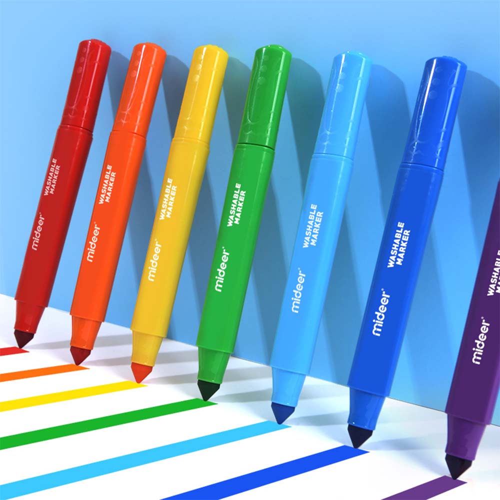 Markers Washable - 12 Colours (Mideer)