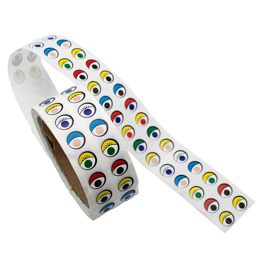 Stickers, Eyes (Coloured, 1 Roll of 2000) - Anthony Peters