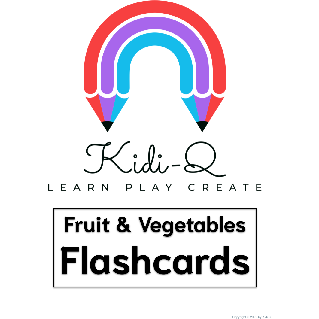 ENG Fruit and Vegetables Flashcards (Digital Product)