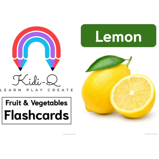 ENG Fruit and Vegetables Flashcards (Digital Product)