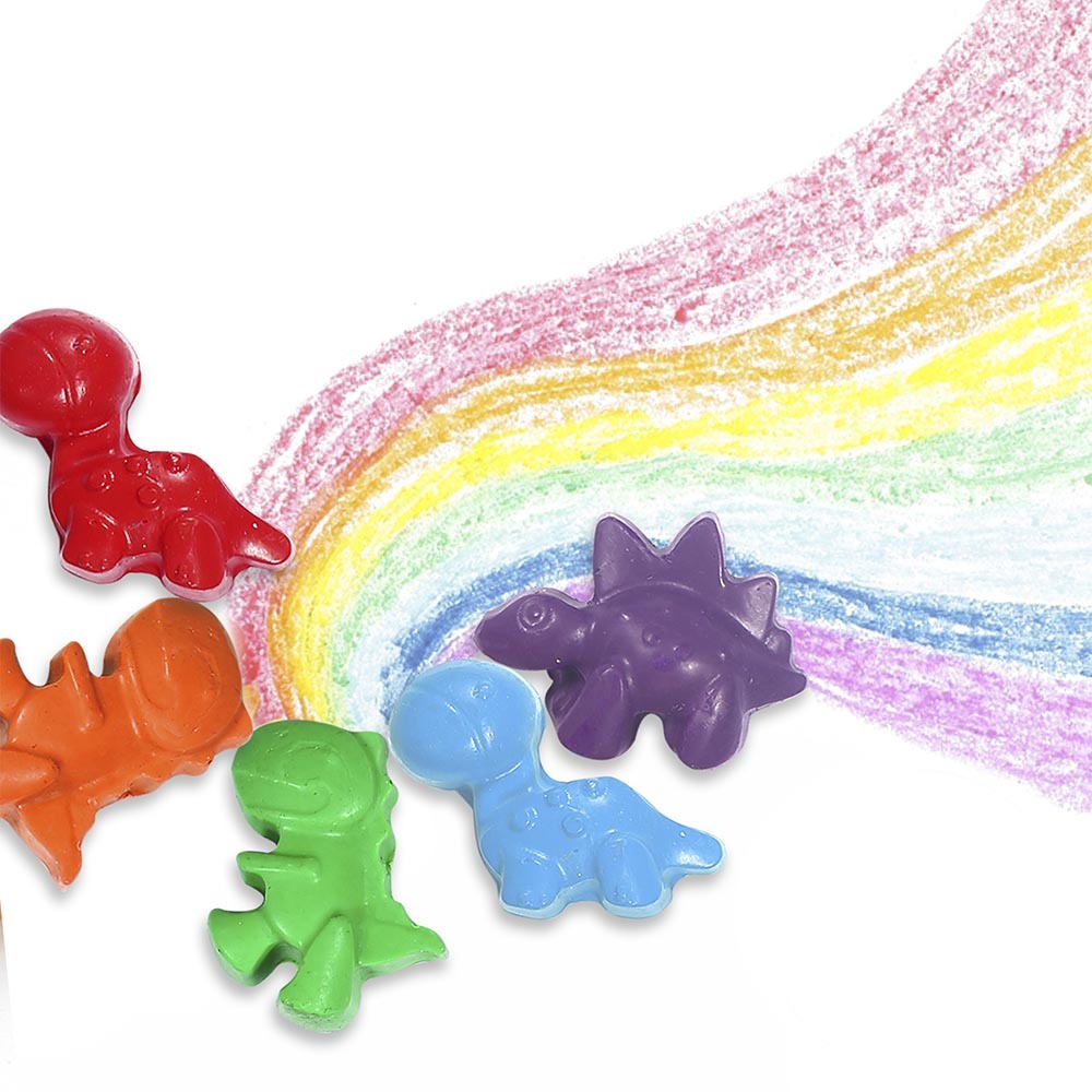 Beeswax Crayons - Cute Dinosaur (12 Colours)